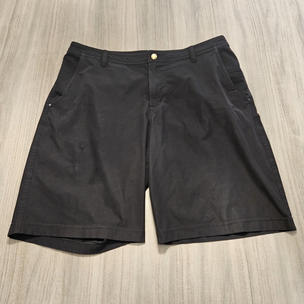 Lululemon Shorts Men 38 Black The Works 11" ABC‎ Chino Stretch